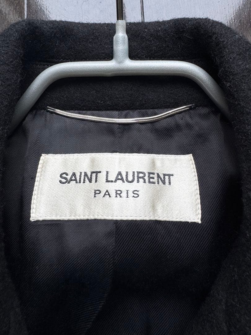 SAINT LAURENT エディ期　黒 ピーコート　連休セール