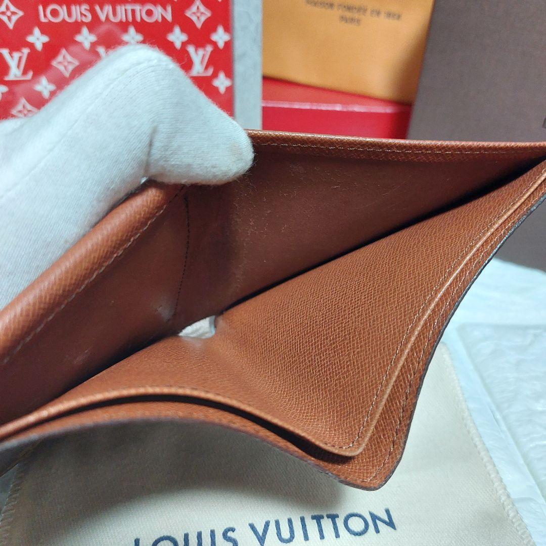 美品 Louis Vuitton ルイヴィトン モノグラム 二つ折財布