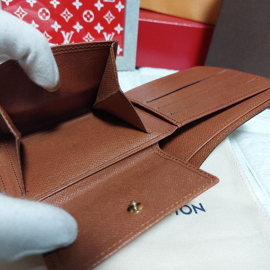 美品 Louis Vuitton ルイヴィトン モノグラム 二つ折財布