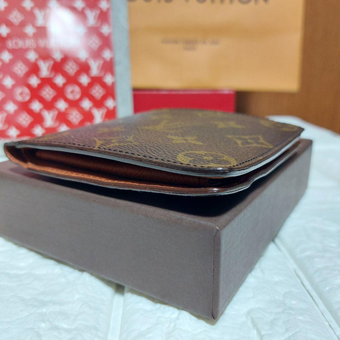 美品 Louis Vuitton ルイヴィトン モノグラム 二つ折財布