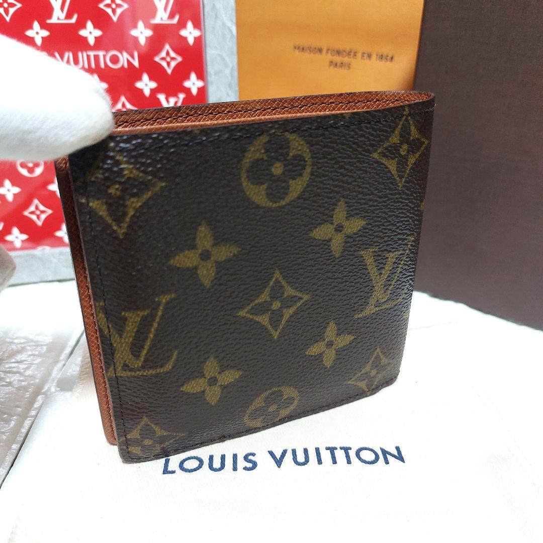 美品 Louis Vuitton ルイヴィトン モノグラム 二つ折財布