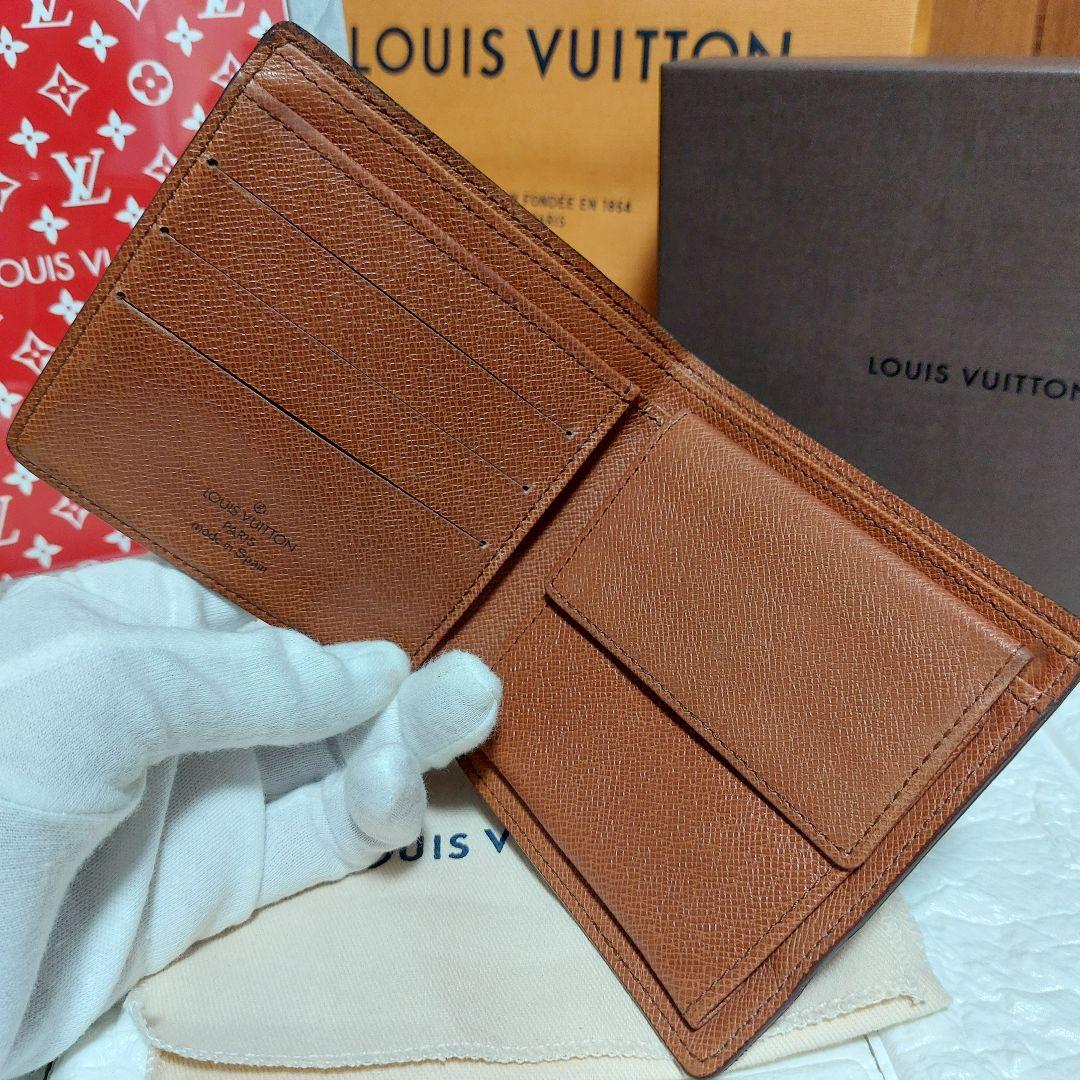 美品 Louis Vuitton ルイヴィトン モノグラム 二つ折財布