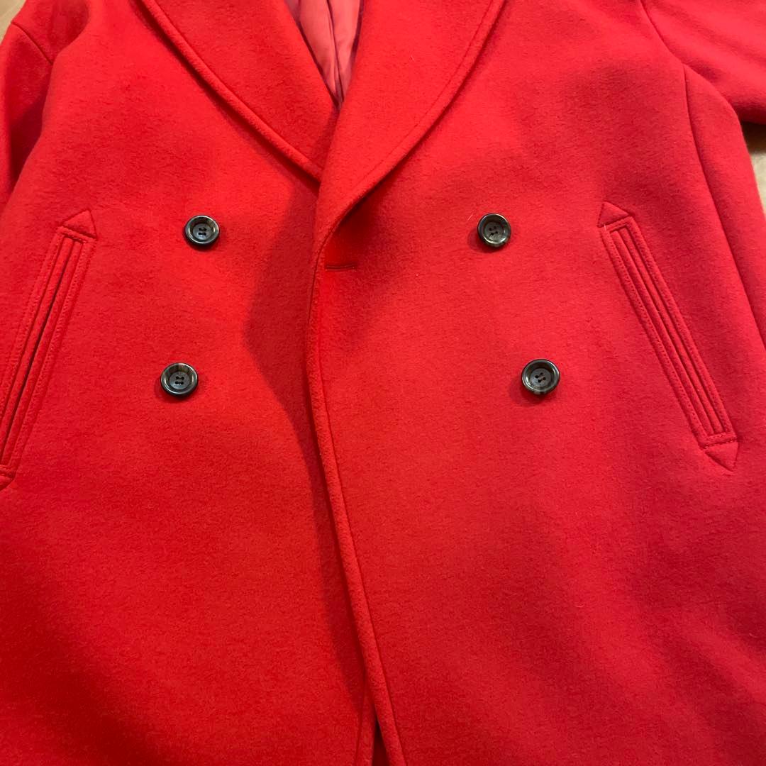 Spick & Span 赤 ダブルブレスト ピーコート38