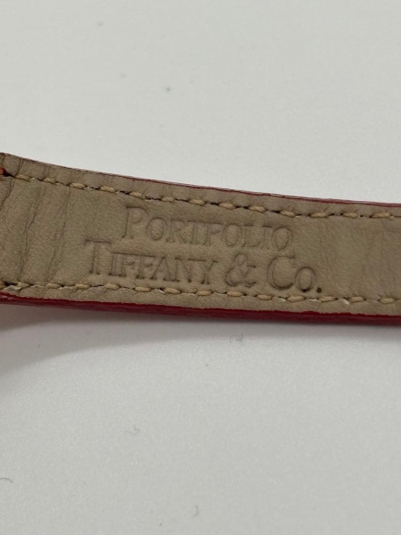 【美品】ティファニー ポートフォリオ クォーツ 【稼働品】箱 専用ケース付き