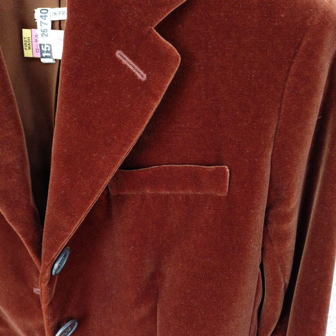 HERMÈS テーラードジャケット 40 バーガンディ