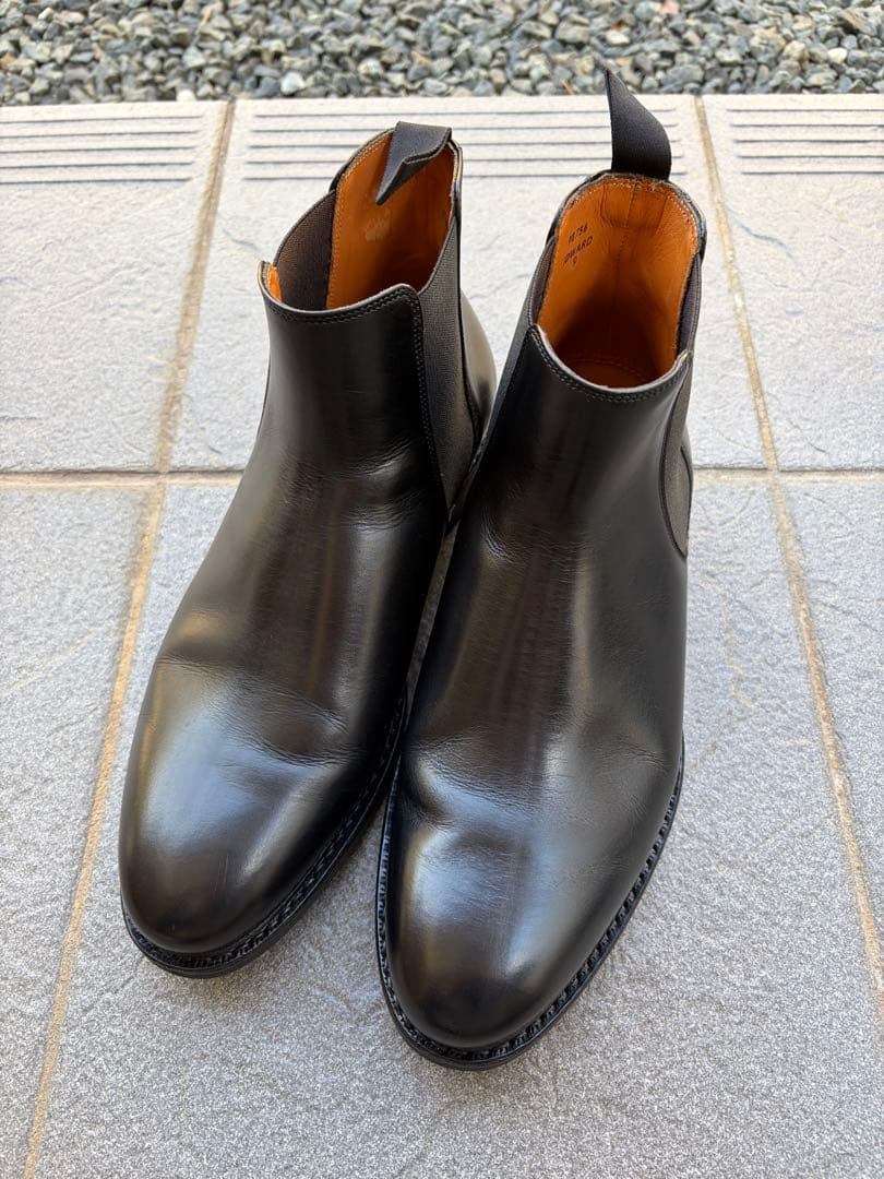 ジャランスリワヤ　ブラック サイドゴアブーツ レザー