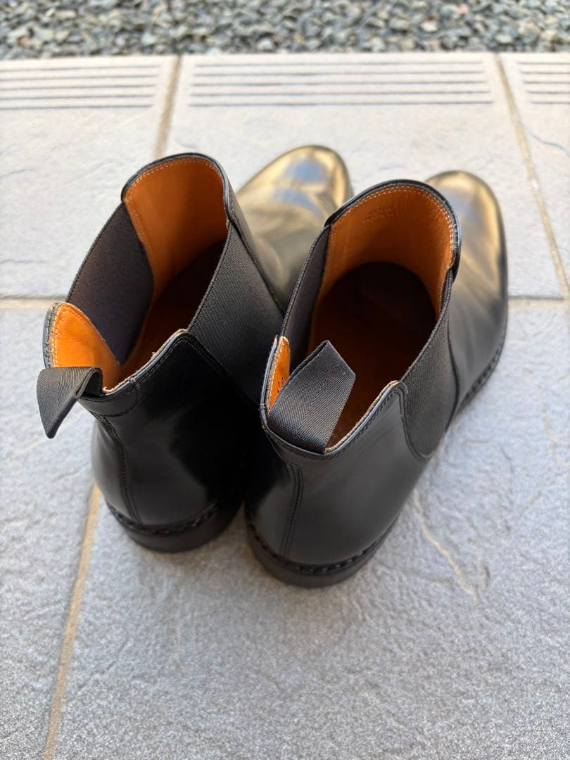 ジャランスリワヤ　ブラック サイドゴアブーツ レザー