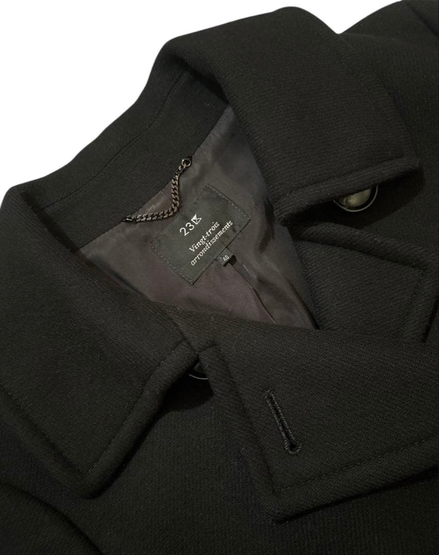 23区 上質カシミヤ ウール ピーコート made in Italy Lサイズ