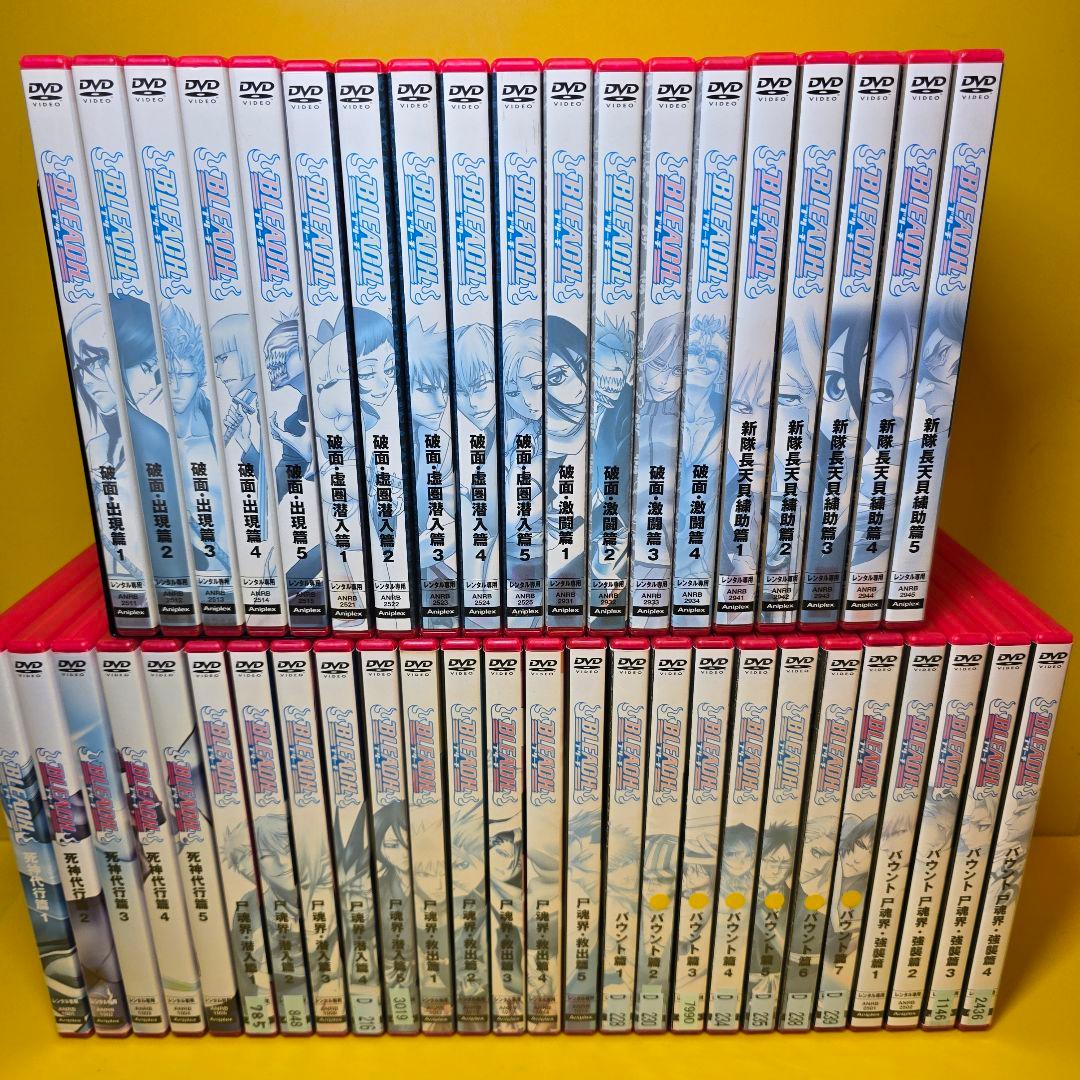 新品ケース交換済み　BLEACH ブリーチDVD93巻 全366話+劇場版5作品