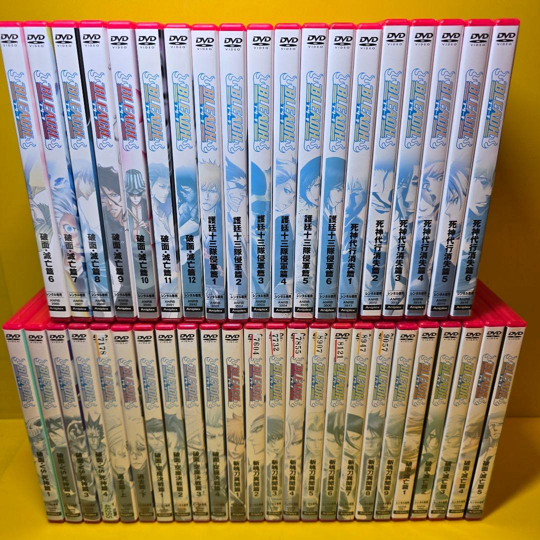 新品ケース交換済み　BLEACH ブリーチDVD93巻 全366話+劇場版5作品