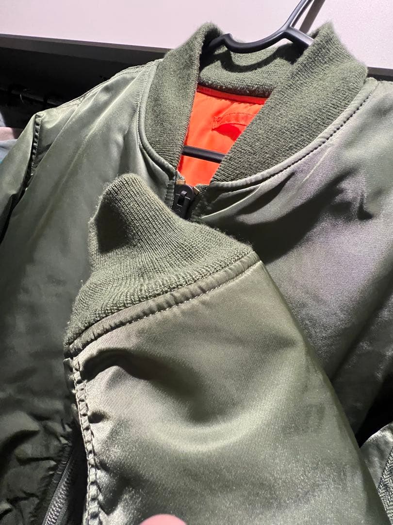 そー様　ALPHA INDUSTRIES MA-1 ジャケットセージグリーン L