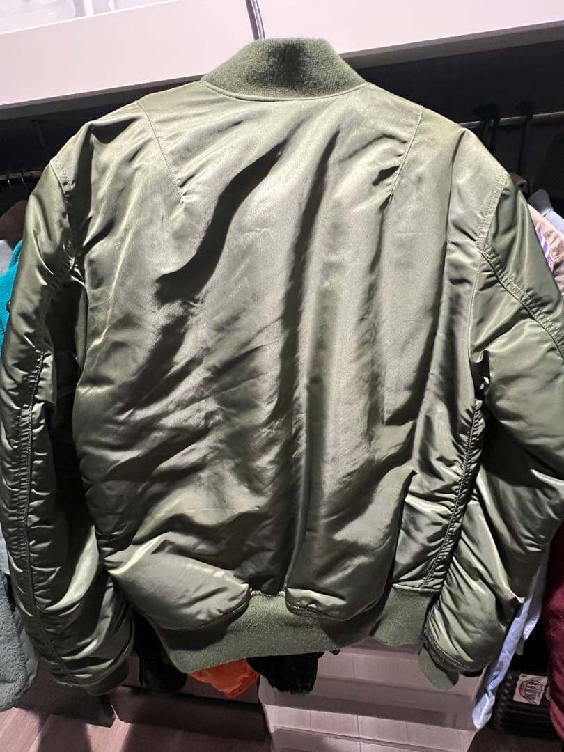 そー様　ALPHA INDUSTRIES MA-1 ジャケットセージグリーン L