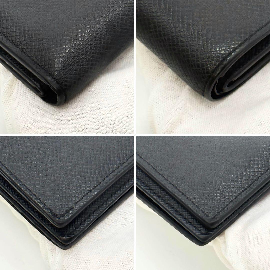 美品 ルイヴィトン タイガ 新型 ポルトフォイユ アメリゴ NM ブラック 黒