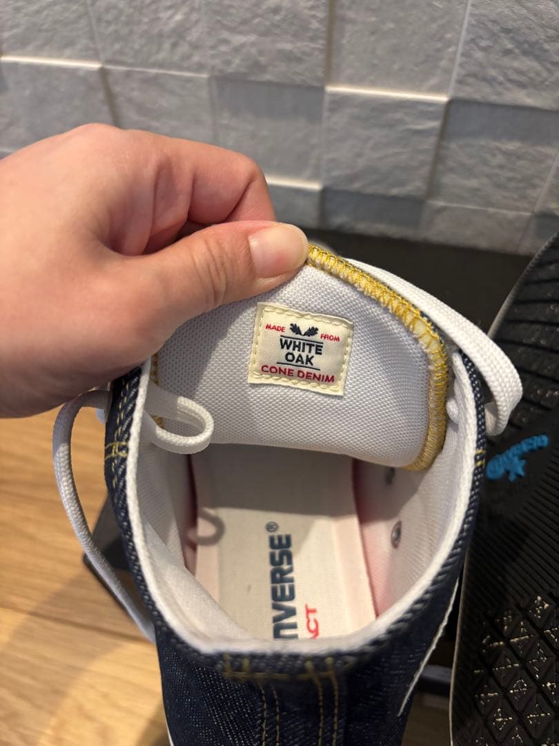 コンバース　100周年モデルデニムハイカットスニーカー