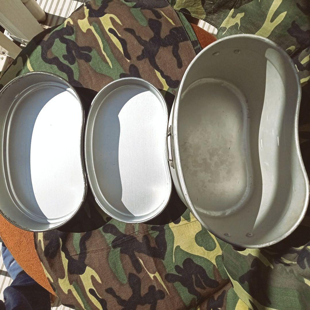 陸上自衛隊１型戦闘飯盒　桜Qマーク　官給品　１９５７年製　ビンテージ　美品