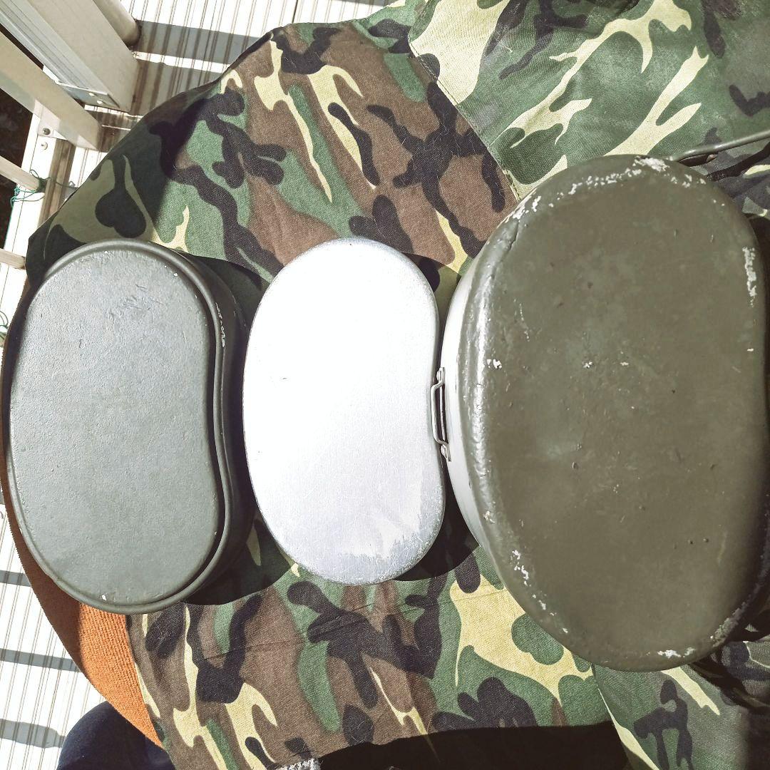 陸上自衛隊１型戦闘飯盒　桜Qマーク　官給品　１９５７年製　ビンテージ　美品