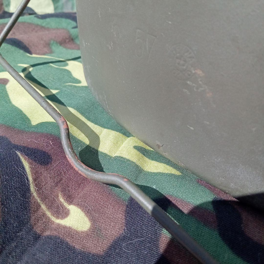 陸上自衛隊１型戦闘飯盒　桜Qマーク　官給品　１９５７年製　ビンテージ　美品