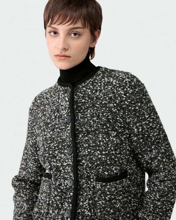 今季美品*定価7.5万 theory luxe ツイードニットジャケット 38