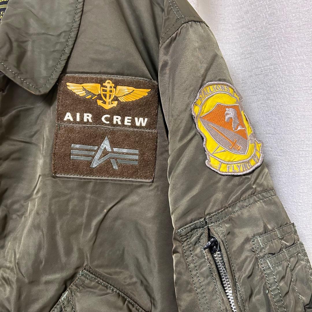 ALPHA INDUSTRIES エアクルー ミリタリージャケット