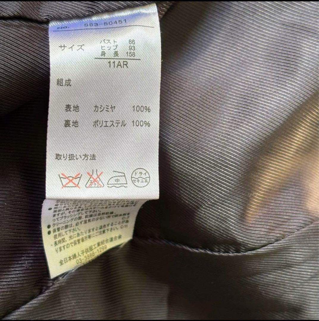 美品fob exportコート　ポンチョ　マント　パープル　カシミヤ100 M