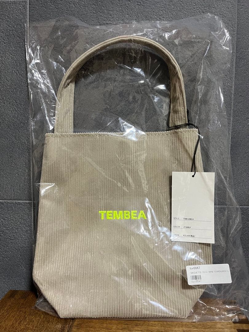 ふうか　新品　TEMBEA テンベア　バゲットトート ミニ コーデュロイ