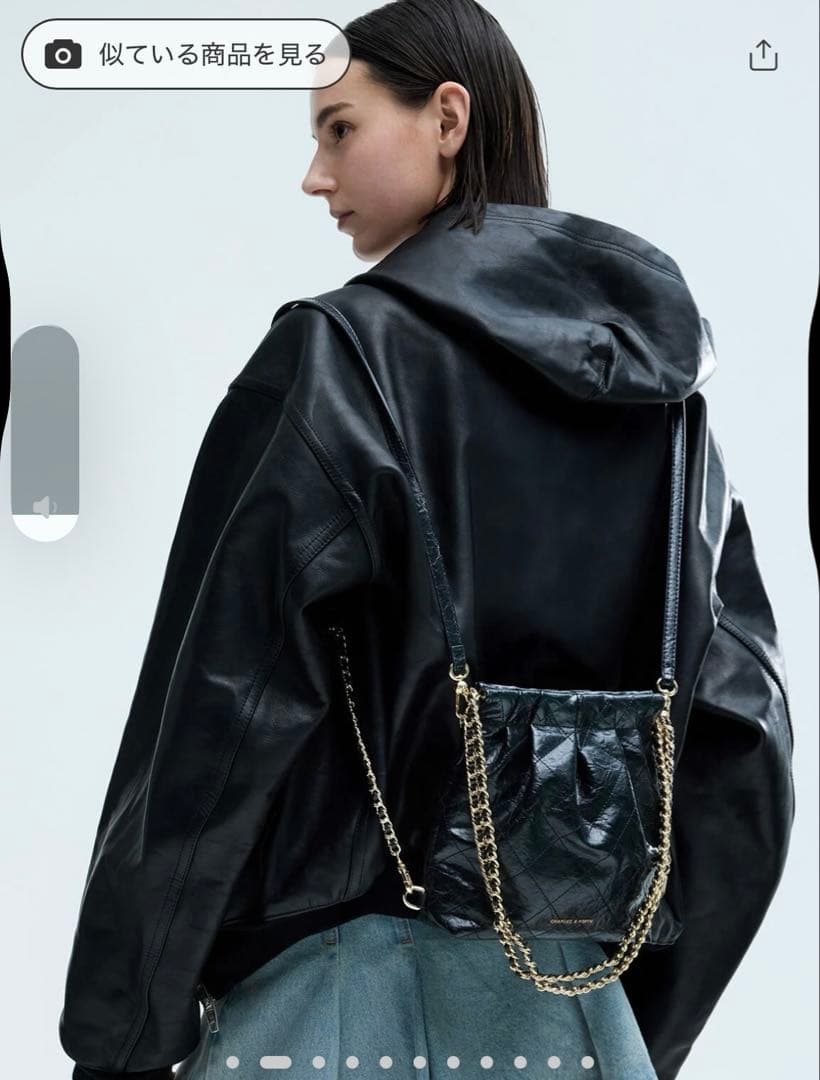 Duo ドゥオ チェーンハンドルツーウェイバックパック - ブラック　Sサイズ