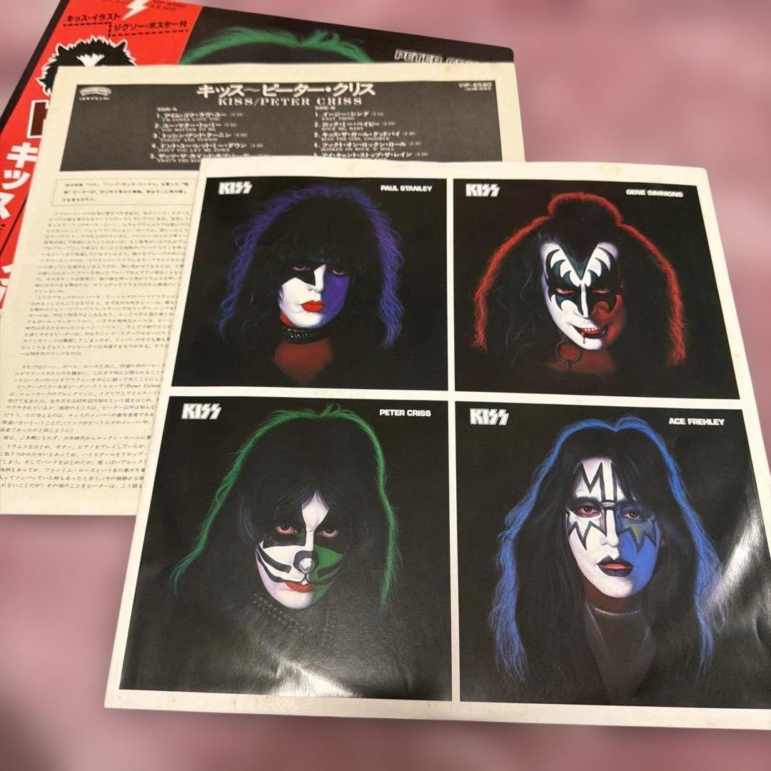 ピーター・クリス ポスター付★帯付極美盤★KISS★LPレコード