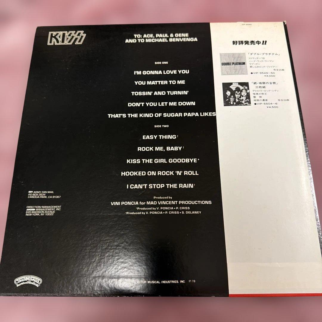 ピーター・クリス ポスター付★帯付極美盤★KISS★LPレコード