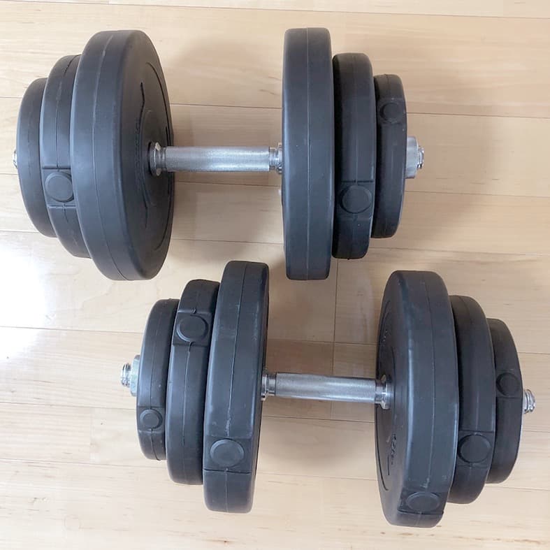 【引取限定】ダンベル フラットベンチ ベンチプレス グローブ（セット）40kg