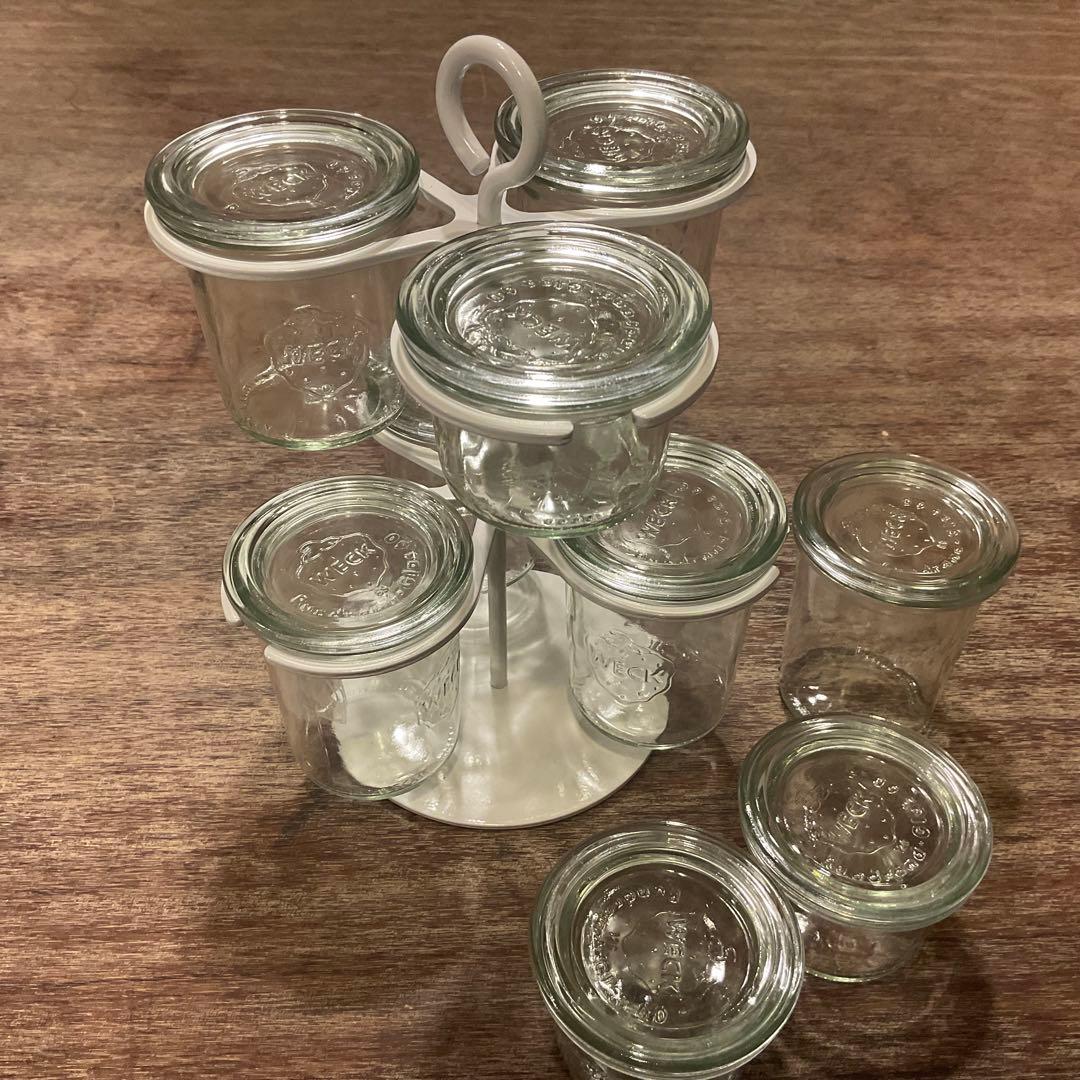 未使用品！WECK ウェック 保存容器 クローバーラック 収納ラック 調味料