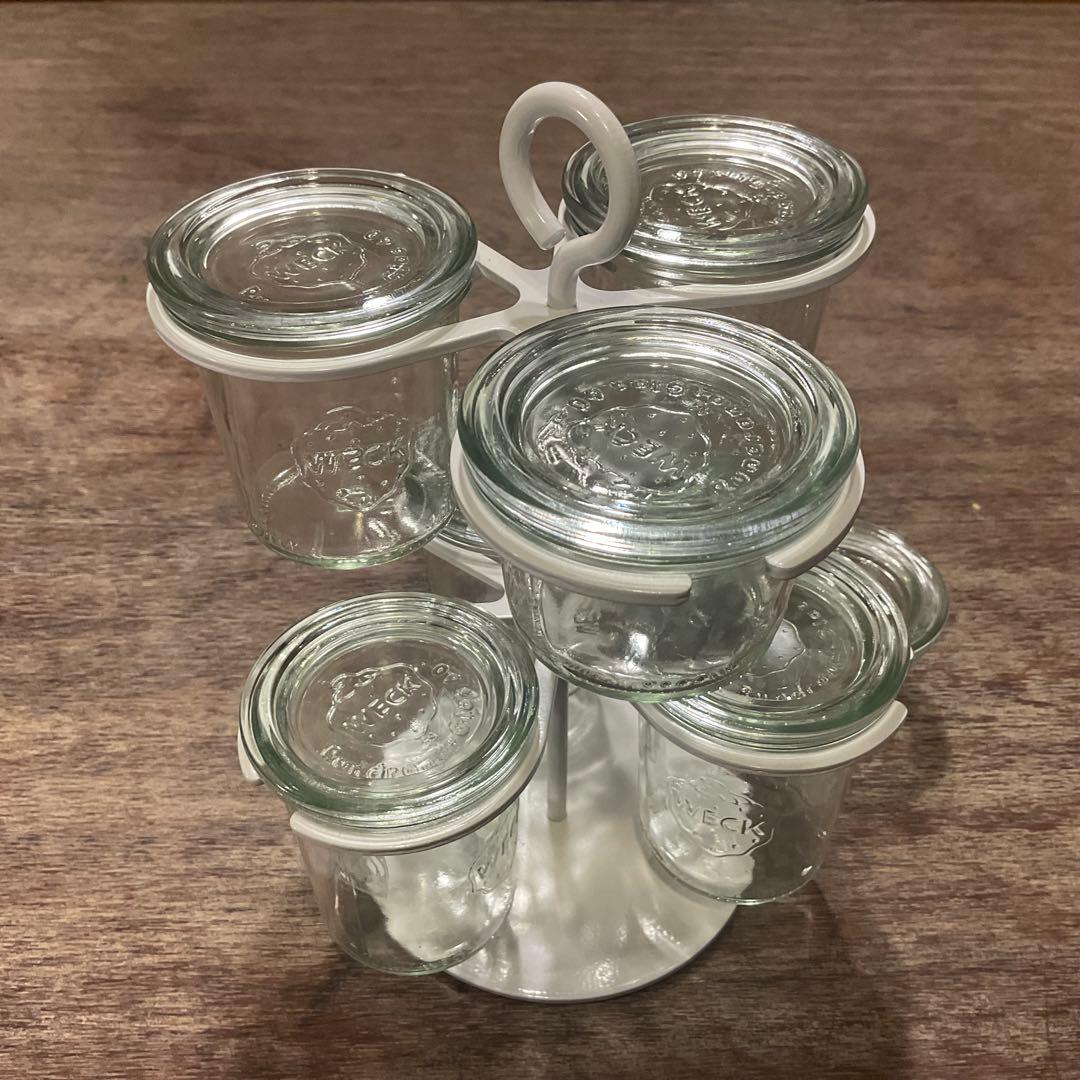 未使用品！WECK ウェック 保存容器 クローバーラック 収納ラック 調味料