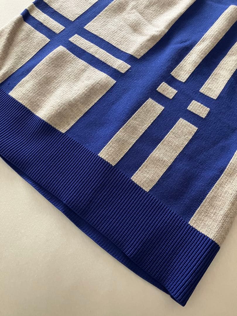 DESCENTEレディース ゴルフ ニットセットアップ グレー/ブルー