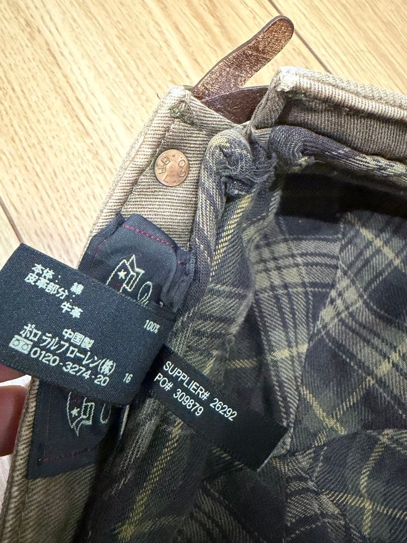 RRL ラルフローレン　細コーデュロイキャスケット ダブルアールエル帽子キャップ