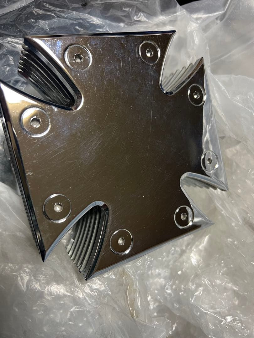 アイアンクロスエアクリーナー　マルチーズクロス ショベルバンナックルアイアンエボ