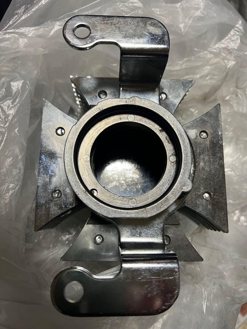 アイアンクロスエアクリーナー　マルチーズクロス ショベルバンナックルアイアンエボ