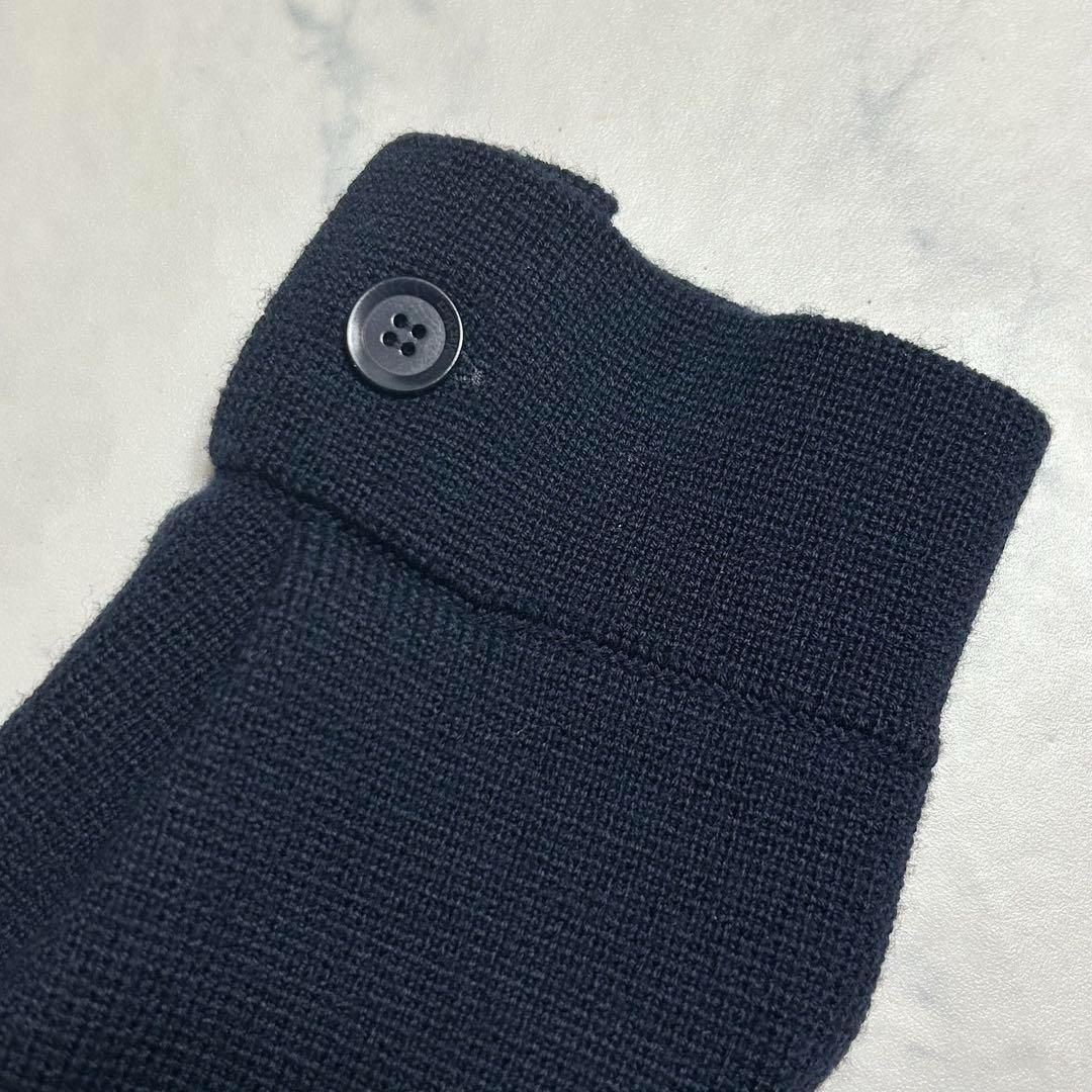 ♡*様 新品ダグ付 MAX MARA ウール ニットジャケット 紺 M刺繍オーバ