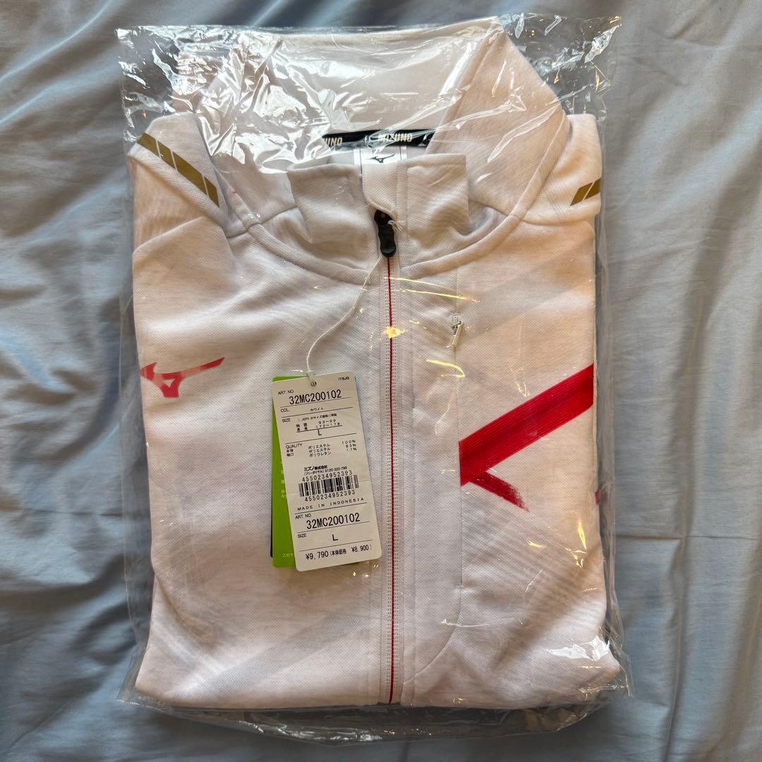 ミズノ ウォームアップ ジャケット 32MC2001 ホワイト L