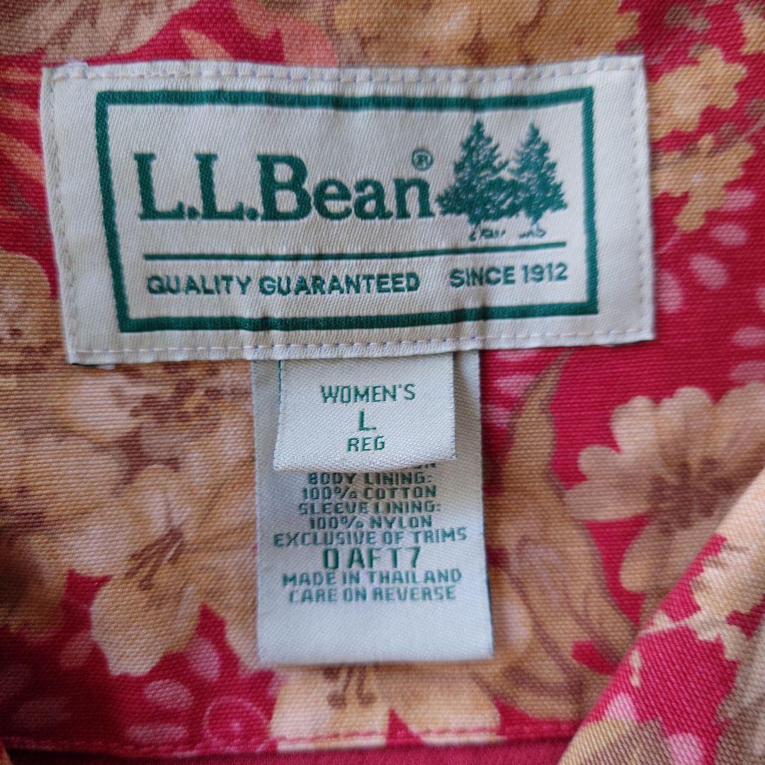 80年代 LLbean ハンティングジャケット 花柄 カバーオール チョア