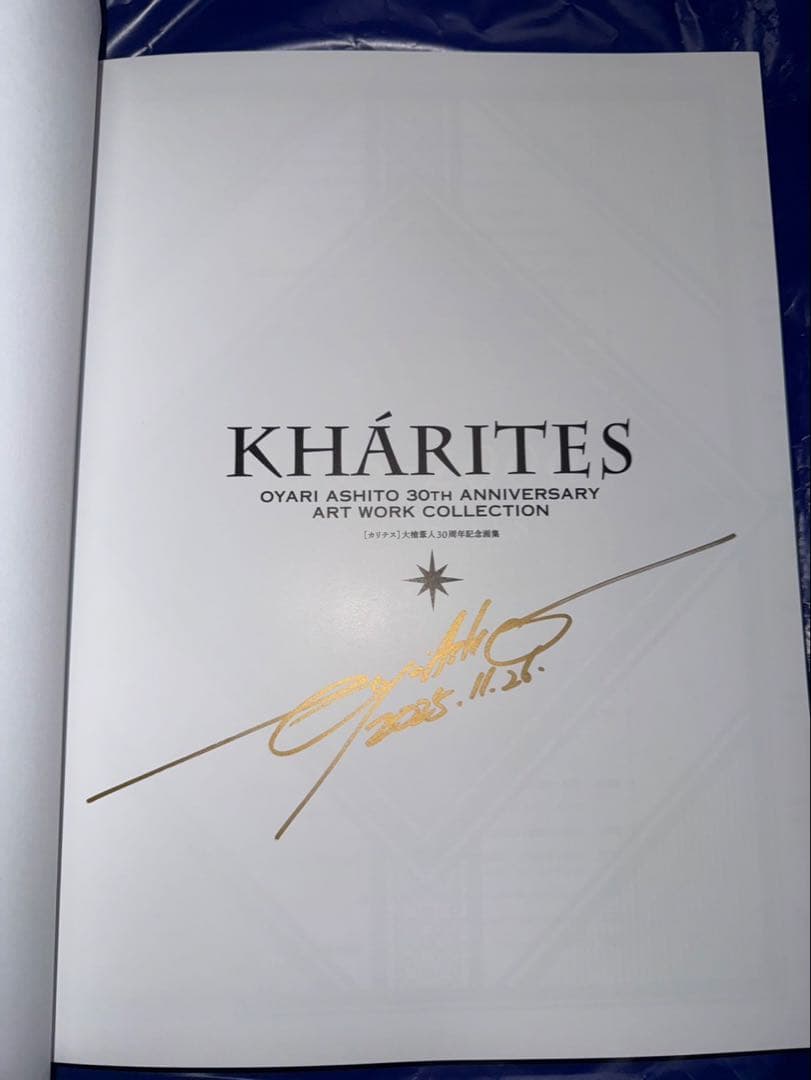 「貴重品」大槍葦人 画集 直筆サイン入り KHARITES カリテス 30周年②