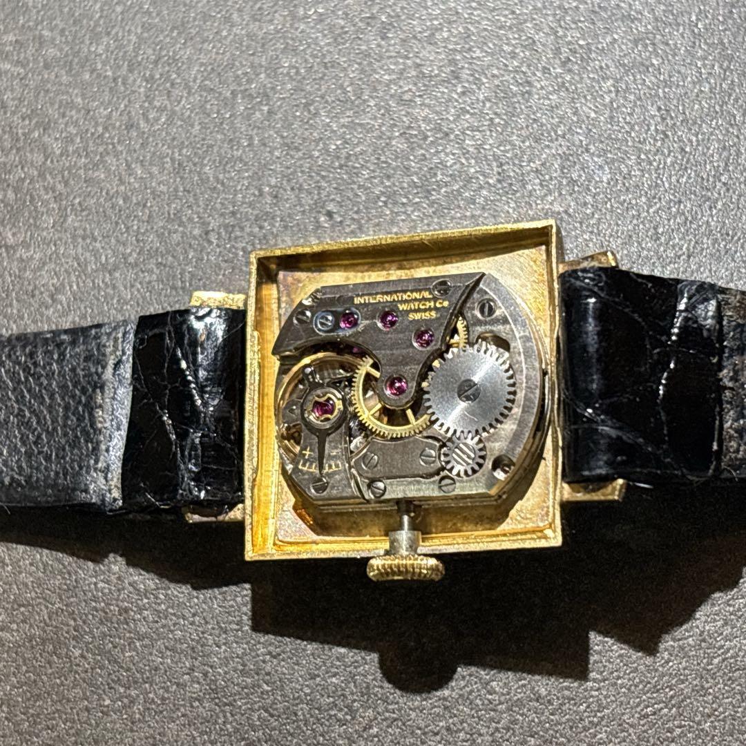 【稼働品 】IWC 手巻き　スクエア アンティーク　シャフハウゼン