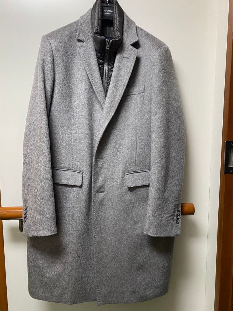 HERNO ヘルノ コロンボ　カシミヤ　チェスターコート ライトグレー 48