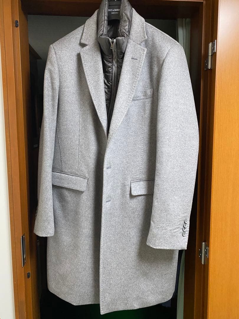 HERNO ヘルノ コロンボ　カシミヤ　チェスターコート ライトグレー 48