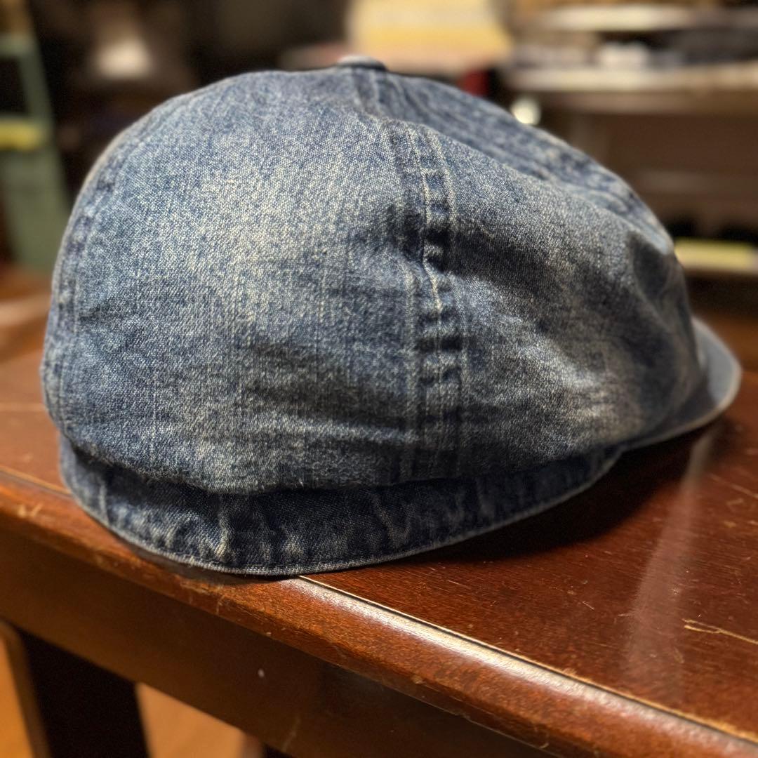 RRL DENIM NEWSBOY CAP デニム ニュースボーイキャップ L