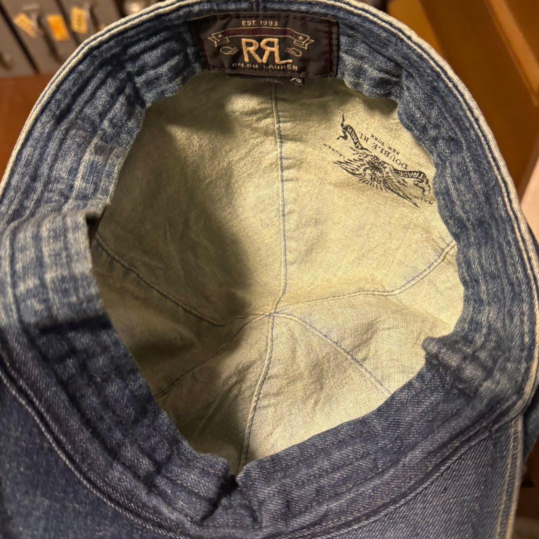RRL DENIM NEWSBOY CAP デニム ニュースボーイキャップ L