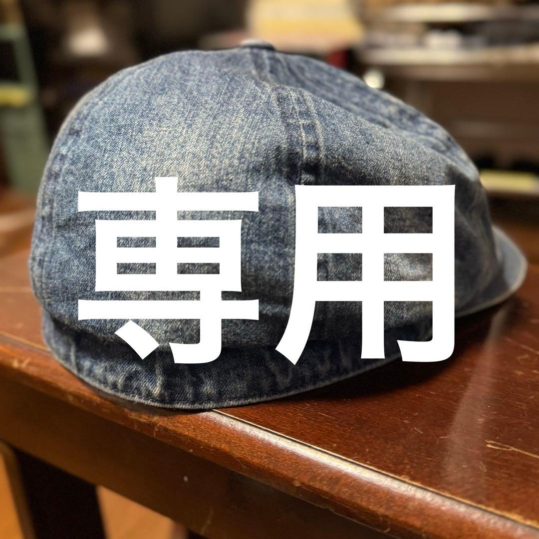 RRL DENIM NEWSBOY CAP デニム ニュースボーイキャップ L