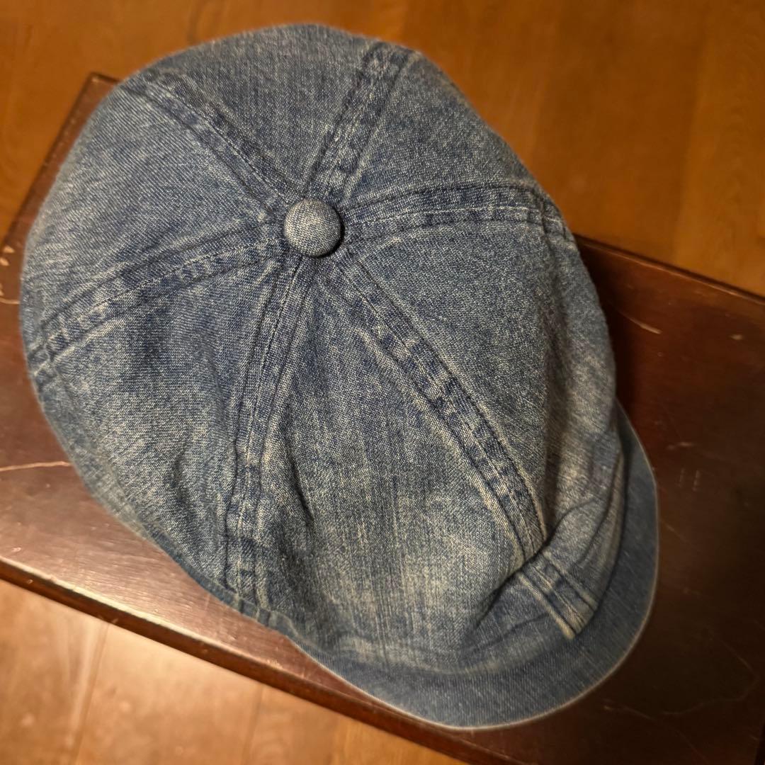 RRL DENIM NEWSBOY CAP デニム ニュースボーイキャップ L