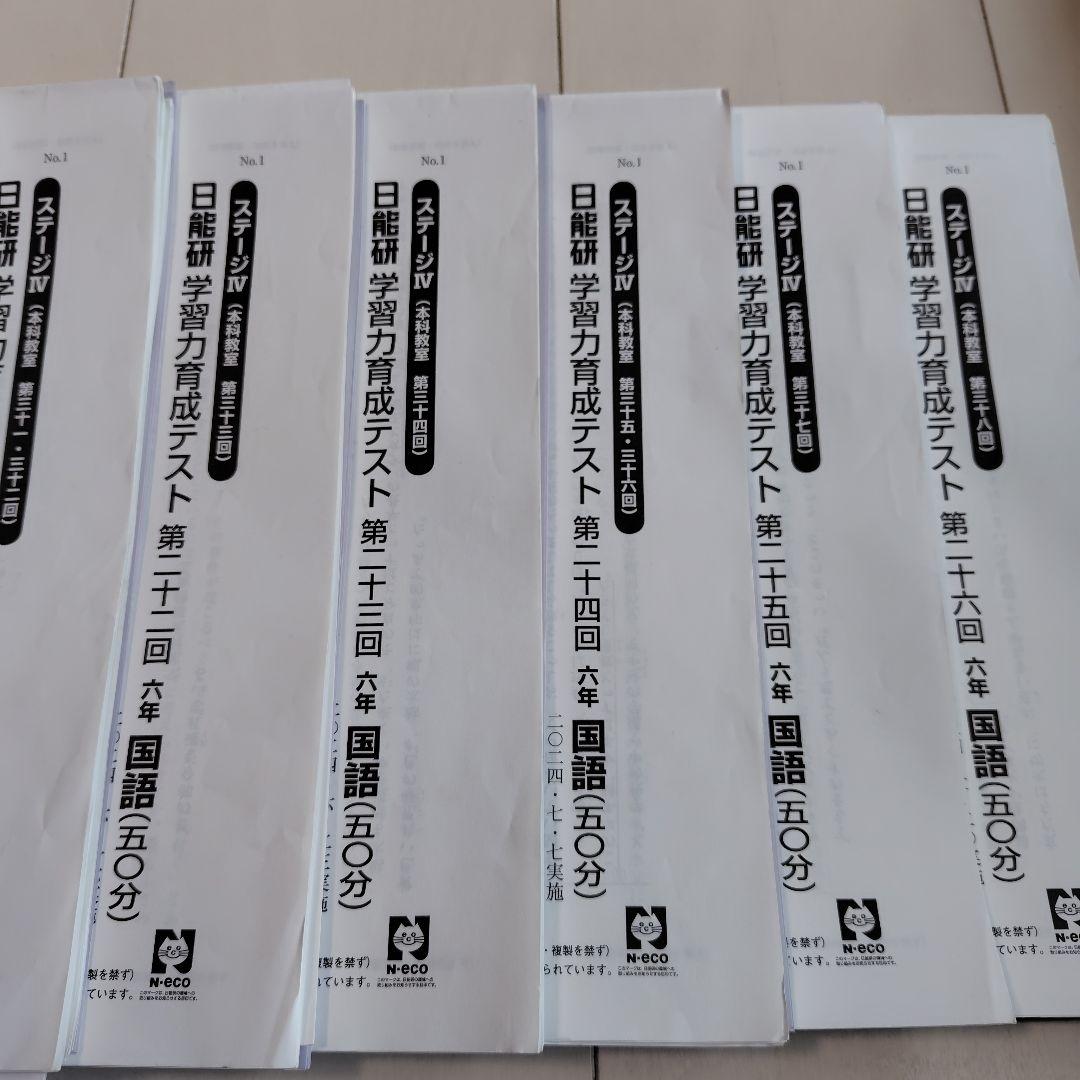 最新 43回分2024年版 6年　日能研　テスト1年分　 模試