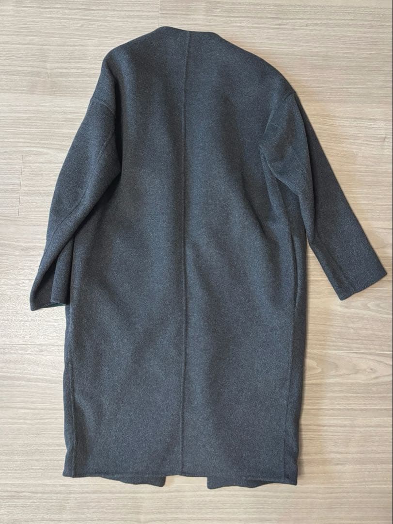 限定価格！エンフォルド ウールリバーノーカラーコート　36
