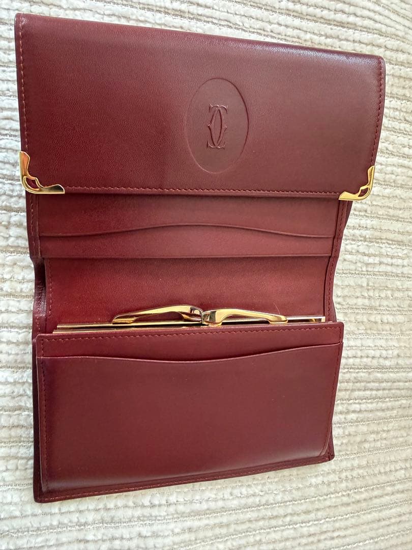 Cartier 財布　ボルドー