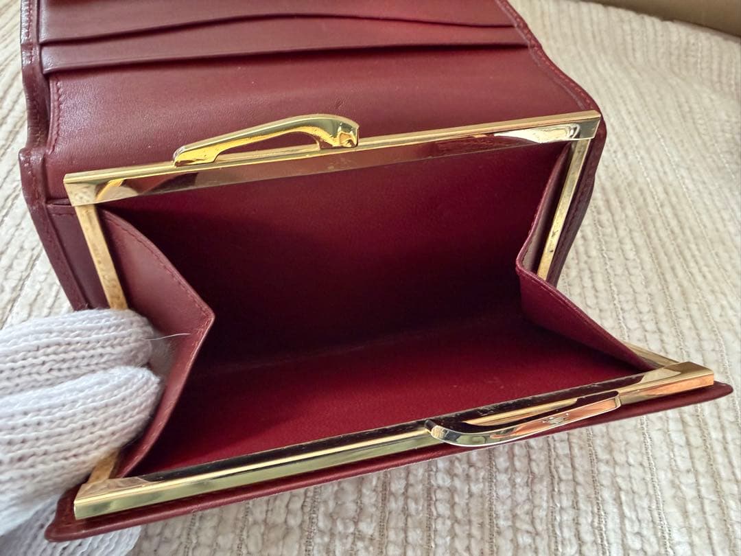 Cartier 財布　ボルドー